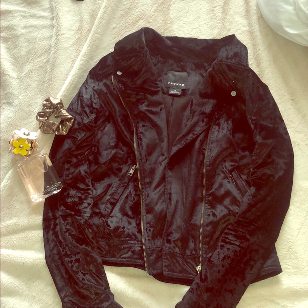 Velvet Moto Jacket